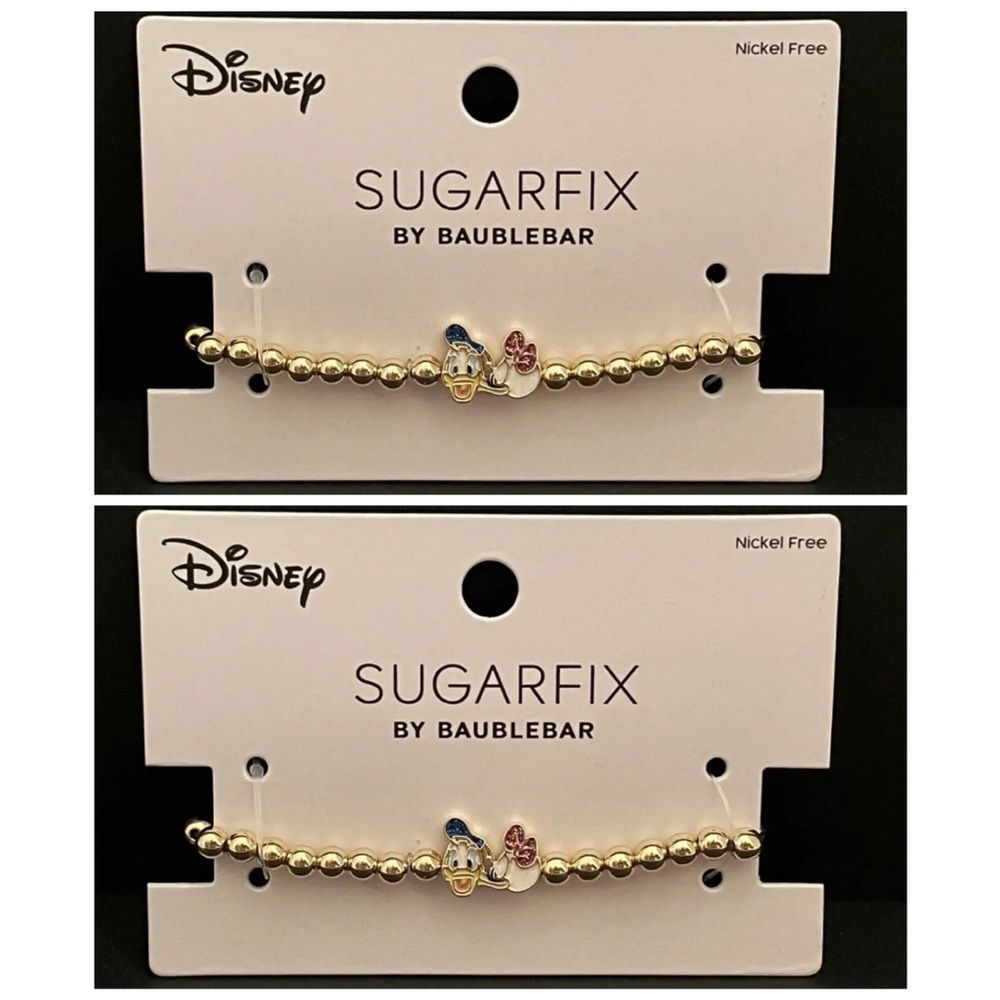LOT OF 2-DISNEY Sugarfix by Baublebar Donald Duck & Daisy Duck Stretch B…